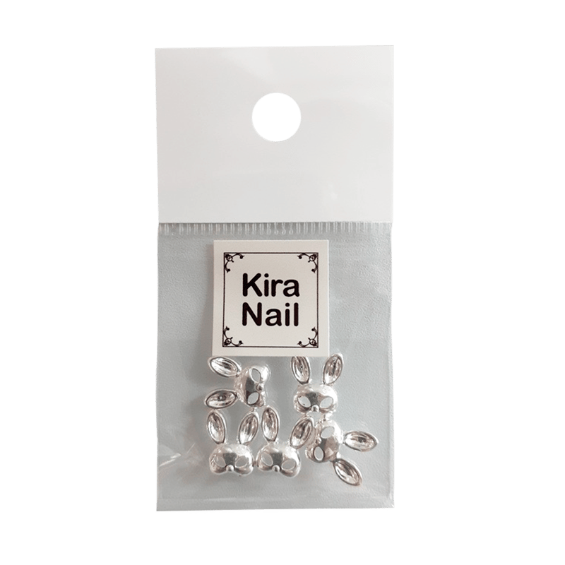 KiraNail ラビット マスク パーツ シルバー 5個入 | Kira Nail