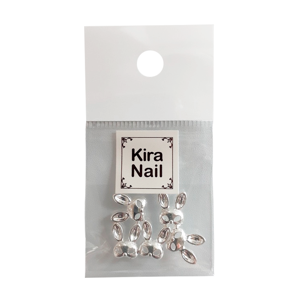 KiraNail ラビット マスク パーツ シルバー 5個入 | Kira Nail