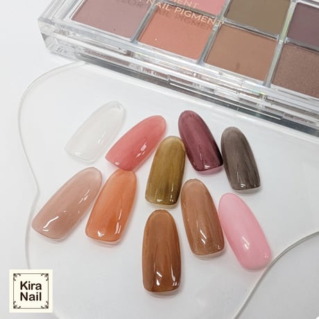 KiraNail グラデーションカラーピグメントセット 10色入 No.3