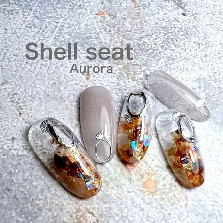 KiraNail Hanakoプロデュース Shell seat　【オーロラ】
