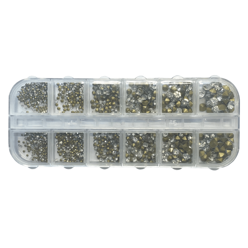 KiraNail Vカットガラスストーン12サイズセット ケース入り | Kira Nail