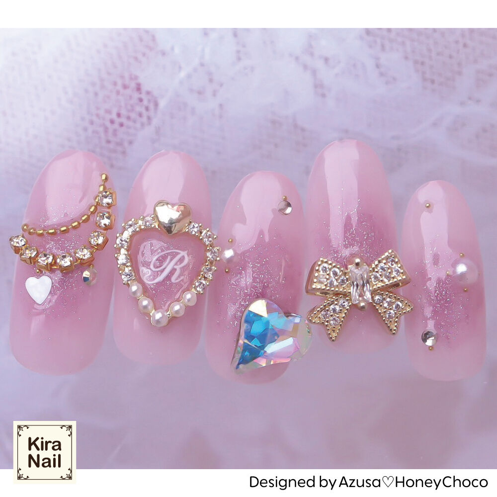 KiraNail Azusa Select パーツセット 6ピース ゴールド