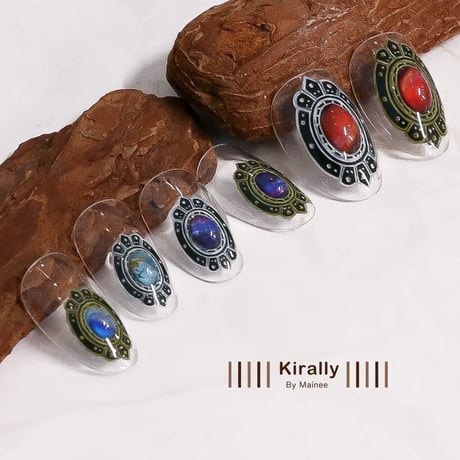 KiraNail Kirally Maineeプロデュース brooch-oval ネイルシール