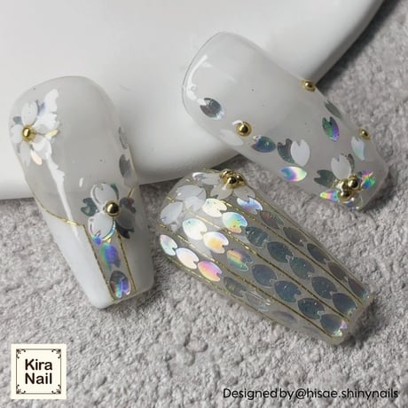 【2/1発売☆新色】KiraNail HOLOGRAM 花びら ケース入