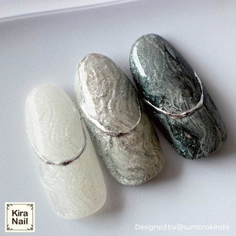 KiraNail Solid PEARL CREAM Powder （チップ付き）