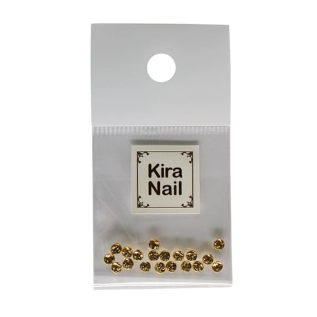KiraNail キャンティー ゴールド S【3mmX3mm】