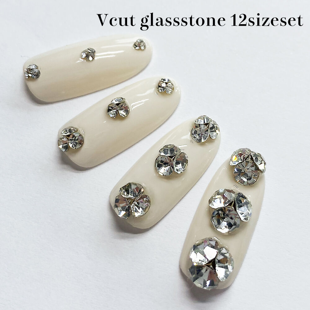 KiraNail Vカットガラスストーン12サイズセット ケース入り | Kira Nail