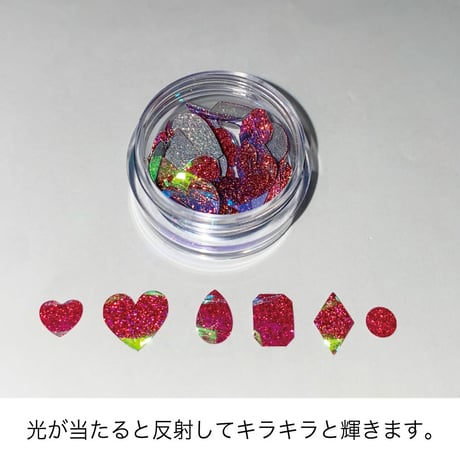 KiraNail フラッシュシートアラカルト レッド