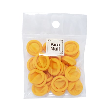 KiraNail 指サック Sサイズ （イエロー）30個入