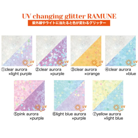 KiraNail UVチェンジンググリッター  RAMUNE