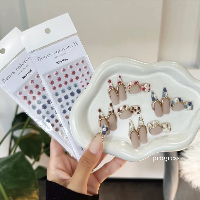 新品 EVER NAIL K Macaron Fleur XS グルー付き」 K Macaron Fleur