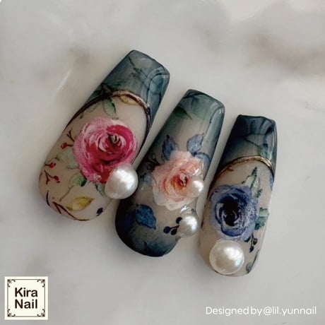 KiraNail アートホイル エレガンスフラワー