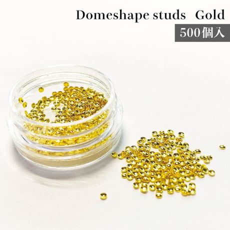 KiraNail 半球型くりぬきスタッズ  ゴールド 500個入