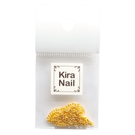 KiraNail ネイルチェーン 2mm  (30cm入） ゴールド