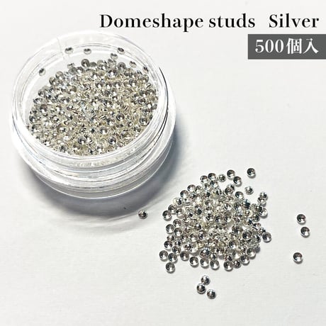 KiraNail 半球型くりぬきスタッズ シルバー 500個入