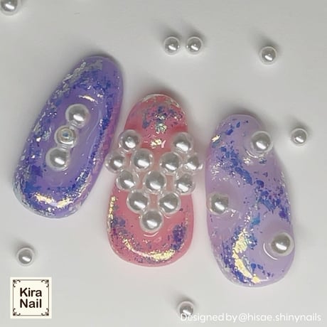 KiraNail One-Ten パール 2.5mm 20個入り