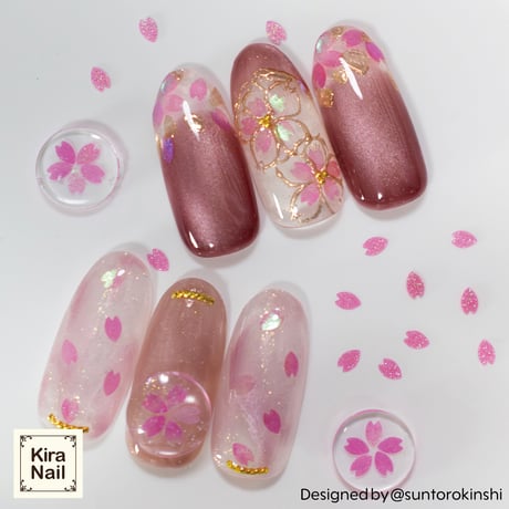 【2/1発売☆新色】KiraNail HOLOGRAM 花びら ケース入