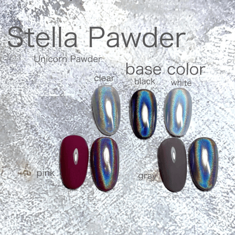 KiraNail Stella Powder(Unicorn Powder)（チップ付き）