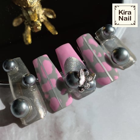 KiraNail つやパール クォーターカット 6/8mm　10個入