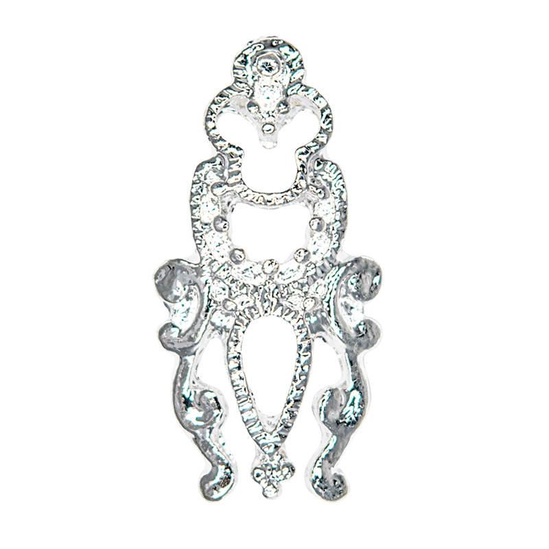 KiraNail アラビアンジュエリーパーツ L シルバー | Kira Nail