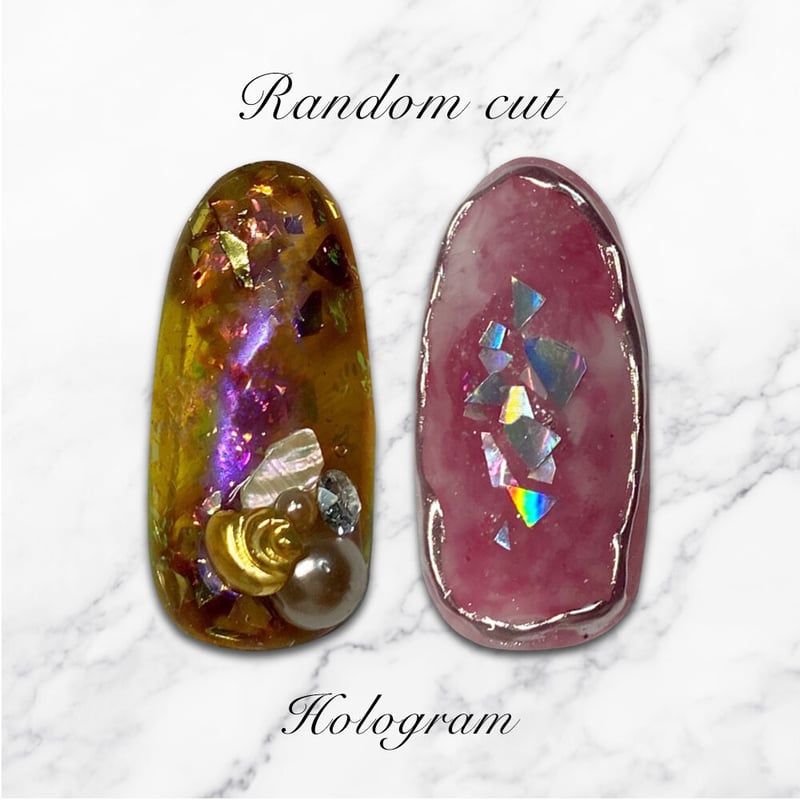 KiraNail 乱切りホロセット ゴールド＆シルバー | Kira Nail