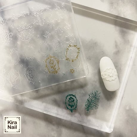 KiraNail 超薄型３Dアートモールド No,3