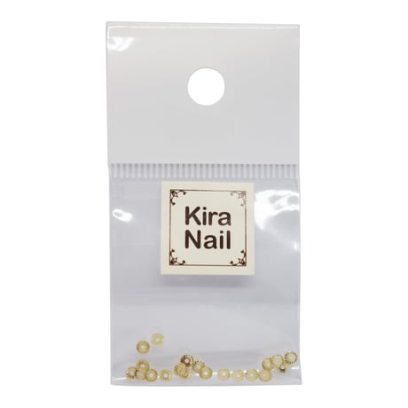 KiraNail GIZAMARUホワイトゴールド3mm