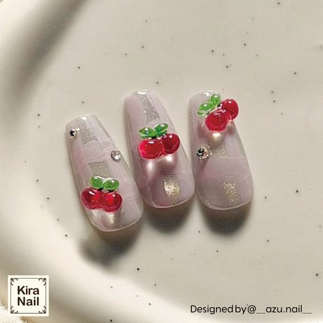 KiraNail ぷっくりチェリー 5個入