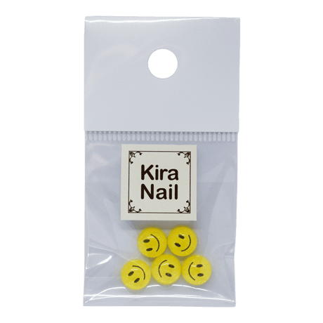 KiraNail ファニースマイリー ぷっくりパーツ　５個入