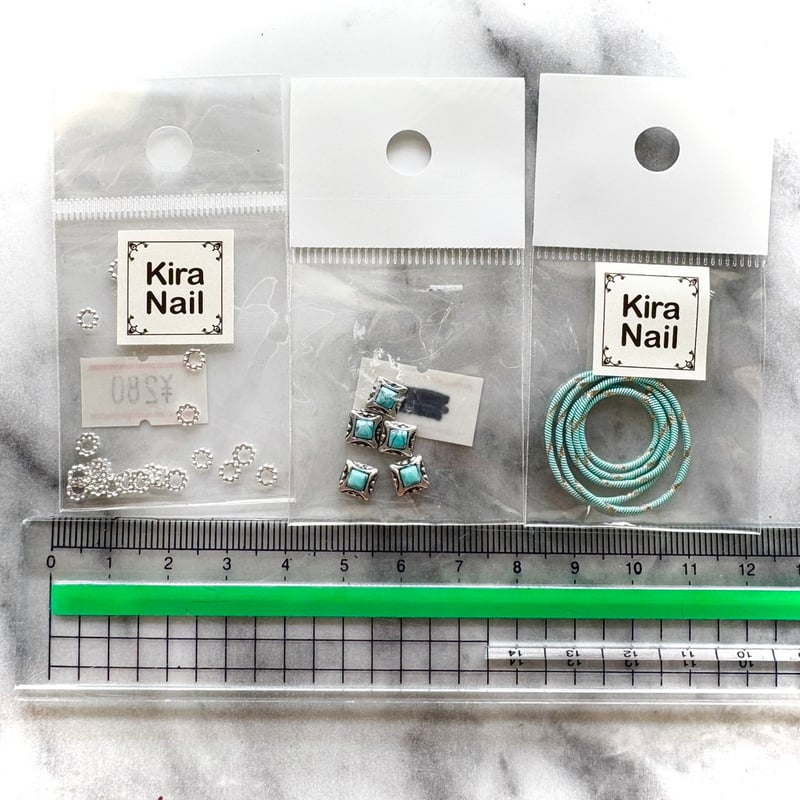 OUTLET】青系統ネイルパーツセット A-95 | Kira Nail