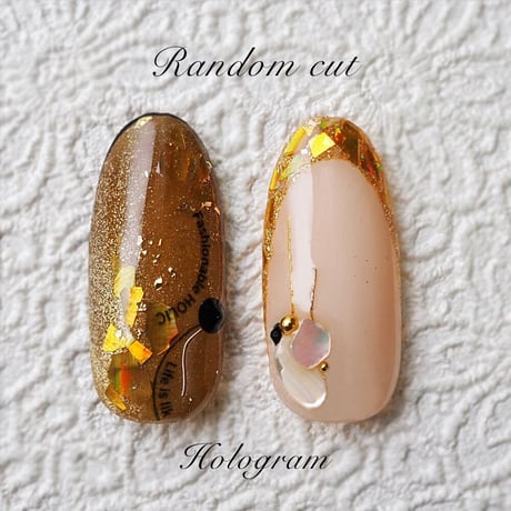 KiraNail 乱切りホロセット ゴールド＆シルバー