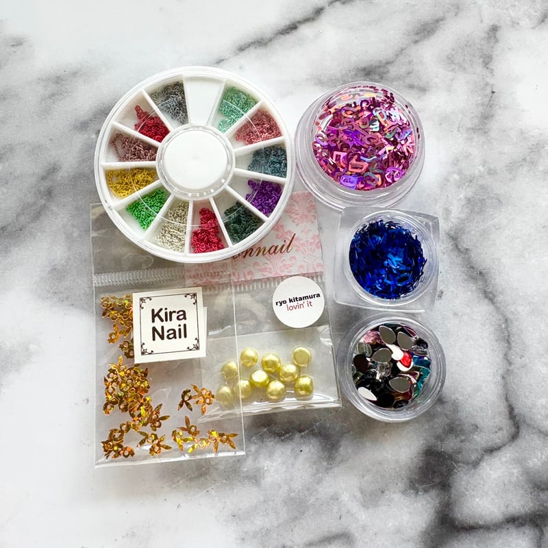 これで揃う！！【120種類ネイルパーツセット ★】 これで揃う！！【120種類ネイルパーツセット ☆】