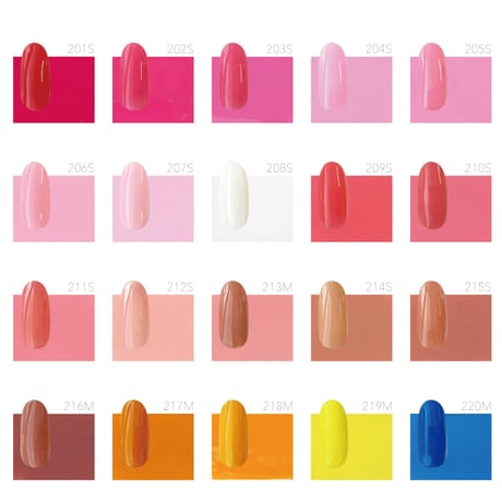 【旧品番】 MD-GEL カラージェル 201〜220 3g