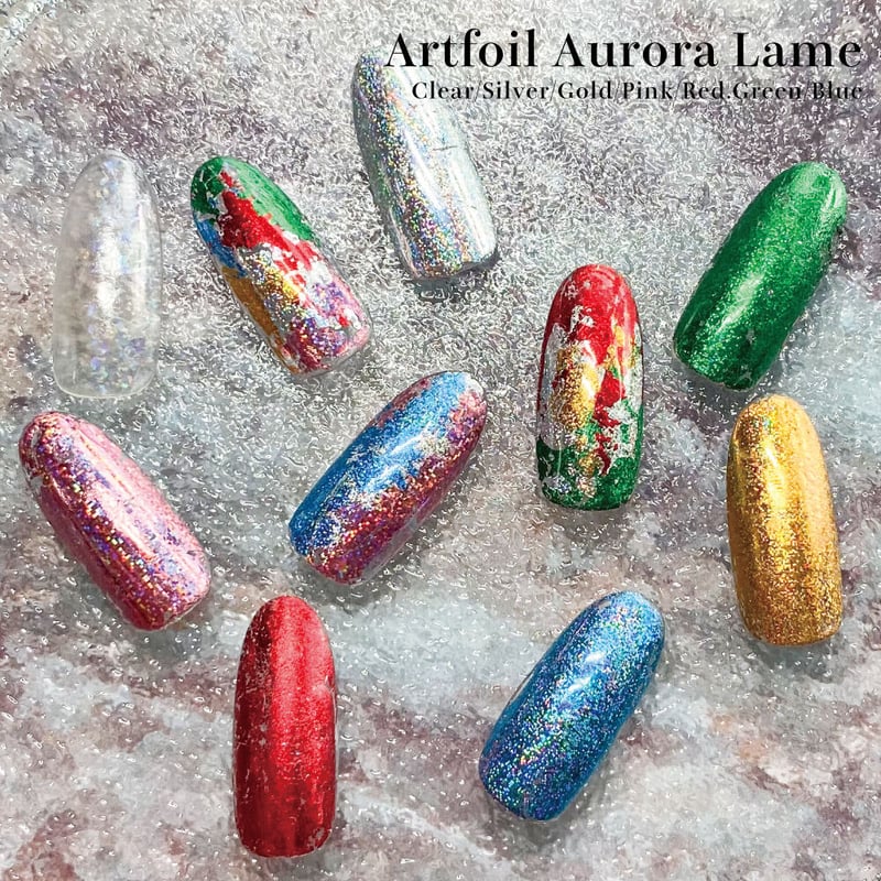 リィラ+あばおくー ラメ入り KiraNail アートホイル オーロラ ラメ | Kira Nail