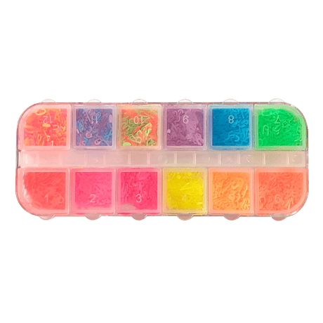 【在庫限り★300円】KiraNail ネオンカラーホロセット アルファベット