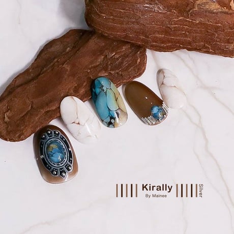 KiraNail Kirally Maineeプロデュース brooch-oval ネイルシール