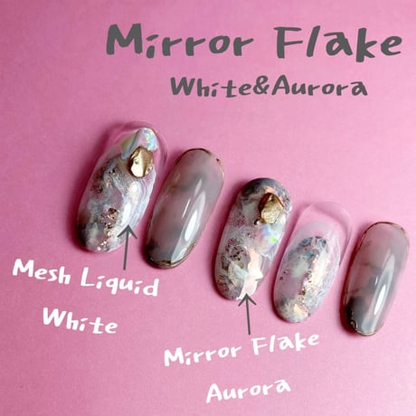 KiraNail Hanakoプロデュース Mirror Flake 【ホワイト】