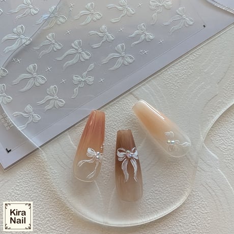 KiraNail Kirally NailSticker オーロラエレガンスリボン