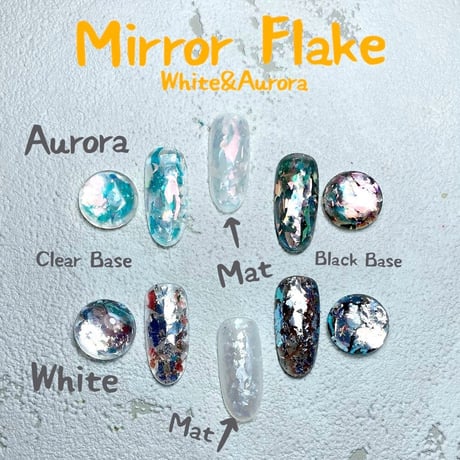 KiraNail Hanakoプロデュース Mirror Flake 【ホワイト】