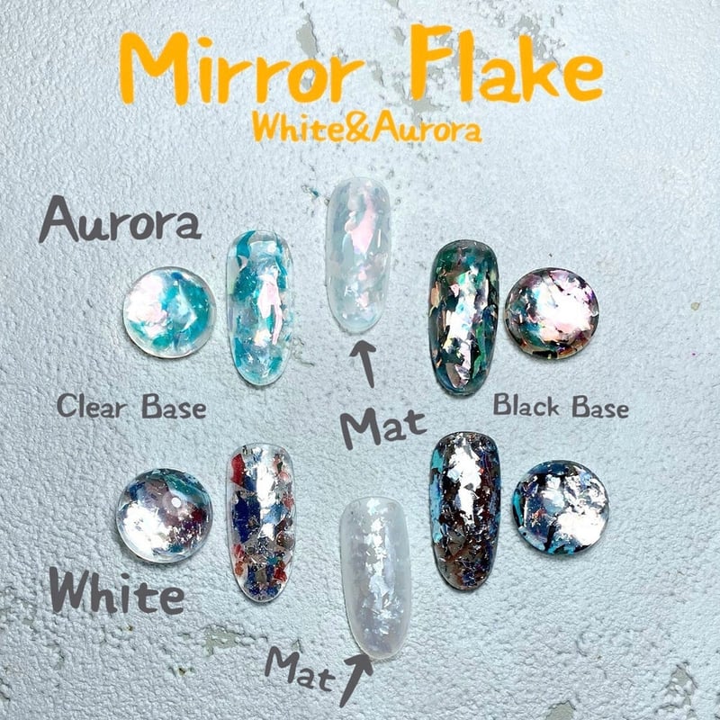 KiraNail Hanakoプロデュース Mirror Flake 【オーロラ】 | Kir