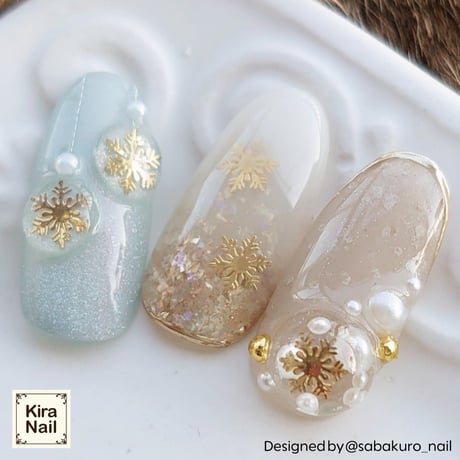 KiraNail 雪の結晶 クリスタルシャワー 20個入