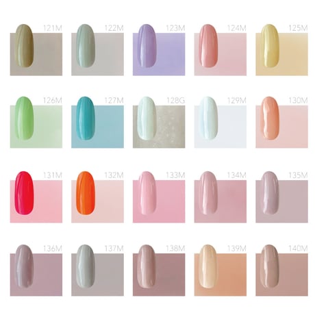 【旧品番】 MD-GEL カラージェル 121〜140 3g