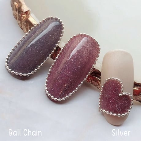 KiraNail ボールチェーン 0.8mm　30cm入り