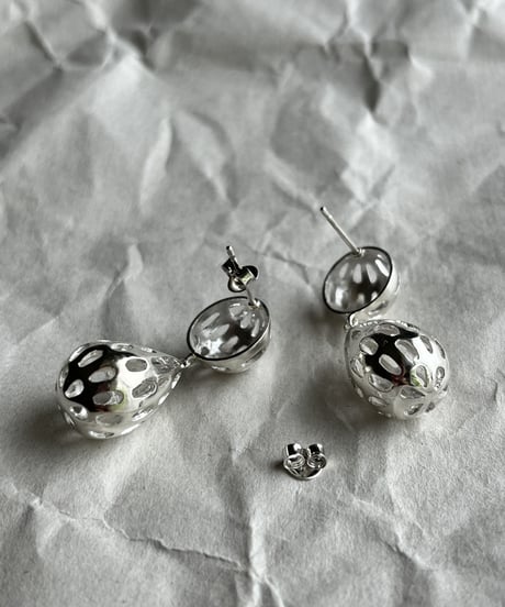 シルバーデザインピアス