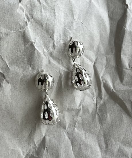 シルバーデザインピアス