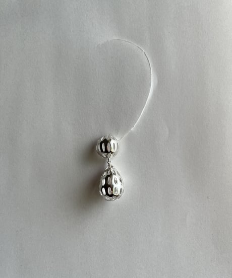 シルバーデザインピアス