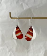 アゲートのピアス