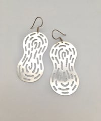 シルバープレートデザインピアス