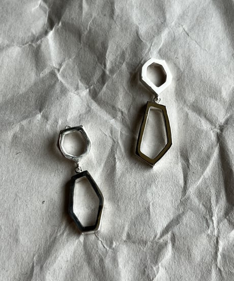シルバーデザインピアス