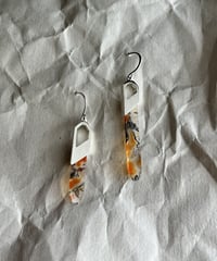 苔メノウのピアス